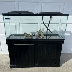 55 GALLONS FISH TANK STAND INLCUDED