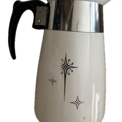Cornng Ware Platinum Atomic Starburst Percolator 6 Cup