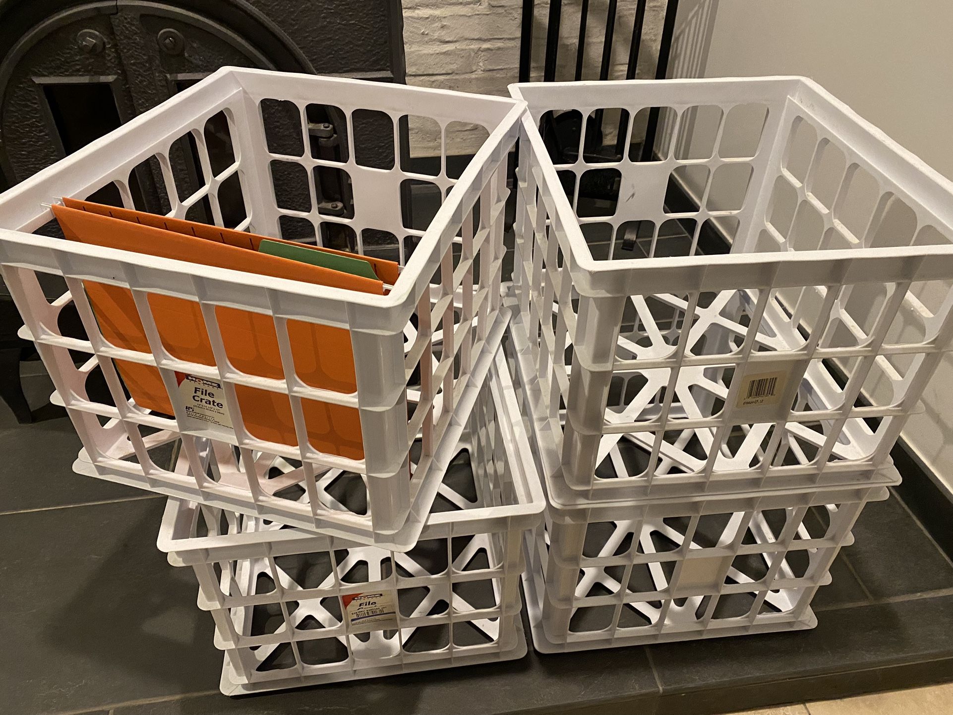 Stackable Crate File Set of 4