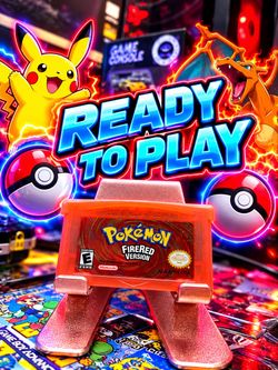 Pokémon FireRed Version Game Boy Advance Cartridge