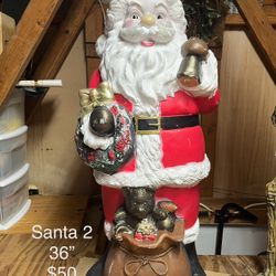 Santa Blowmold Blow Mold For Christmas 