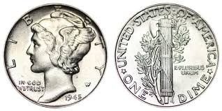 1945 Mercury Dime