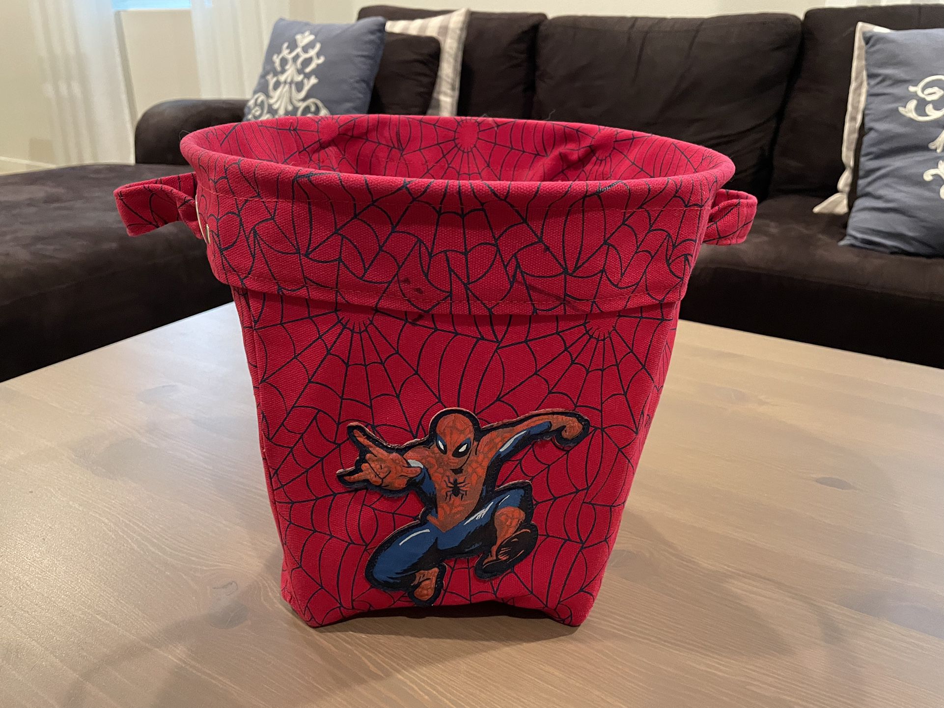 Pottery Barn Spiderman Canvas Storage Bin