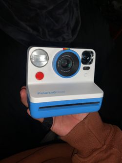 Blue Polaroid Camera