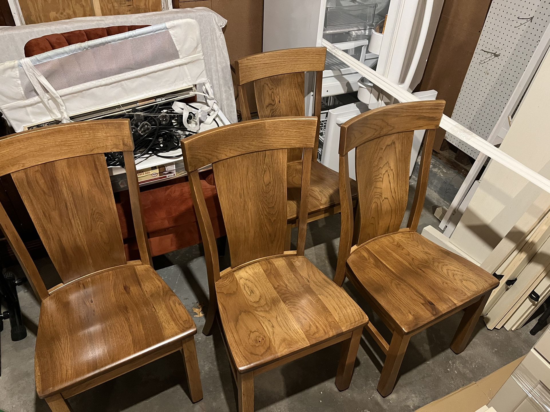 Amish Solid Wood Chairs 
