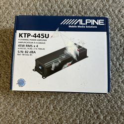 Alpine KTP-445U 4 Channel Power Amplifier For Head Unit