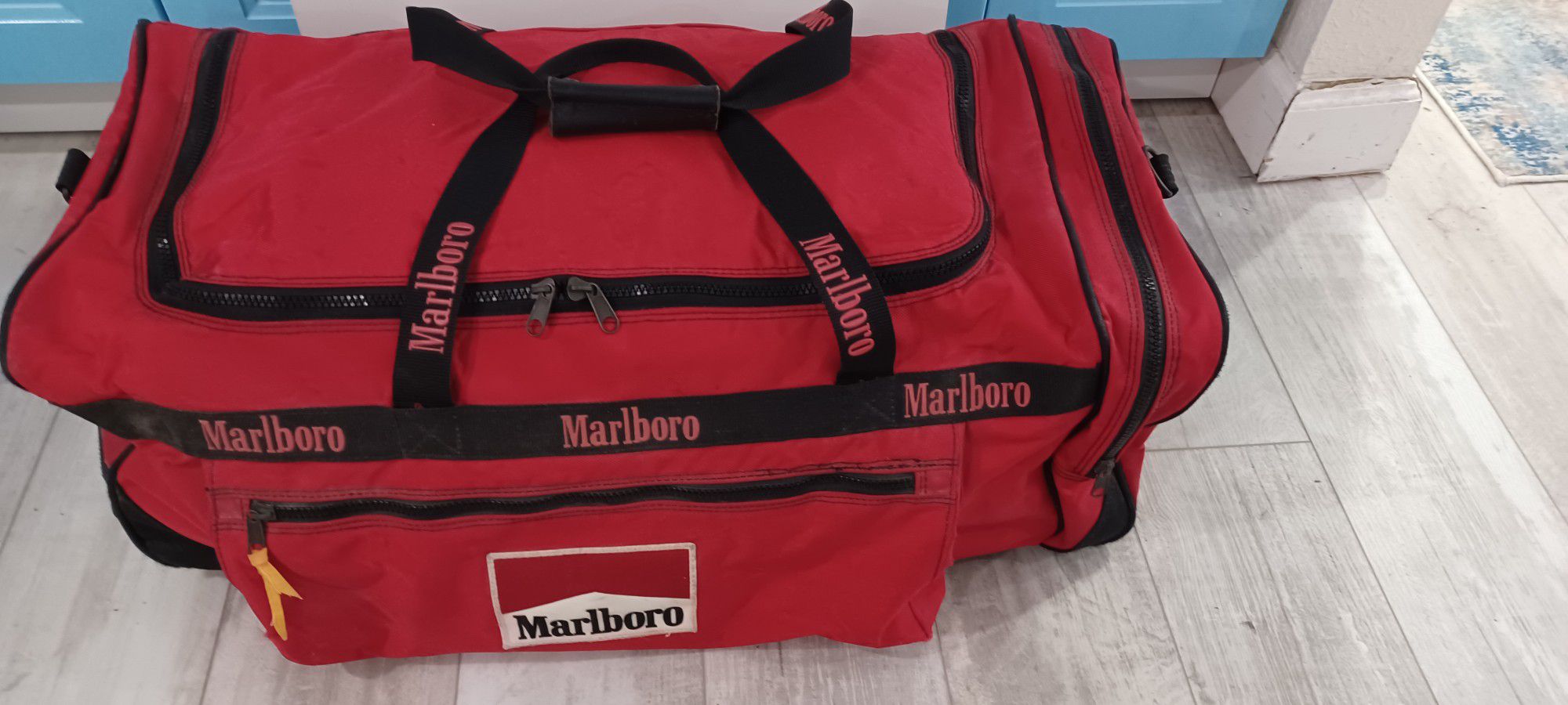 Vintage Marboro Rolling Duffle Bag