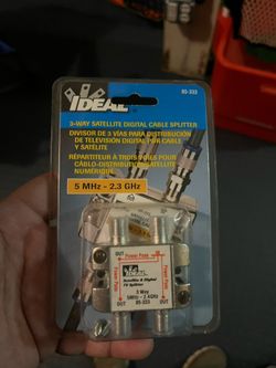 Ideal 3-Way Coaxial Cable Splitter