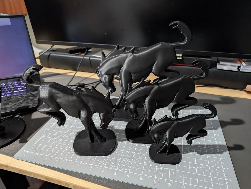 Bucking Bronco Statue 3d Printed