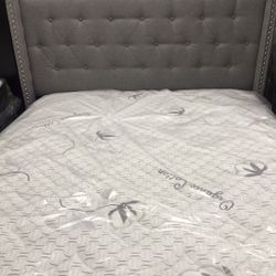 New Queen Size Bed With Mattress And Box Spring Included 
