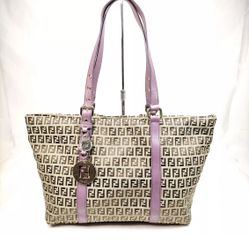 Fendi Hand Bag Brown Nylon for women (contact info removed)