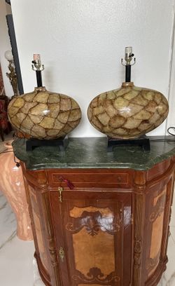 Pair of mid-century Gord lamps