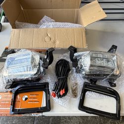 LED Fog Light Set w/Bezel DRL Amber Signal For 2016-2017 GMC Terrain 