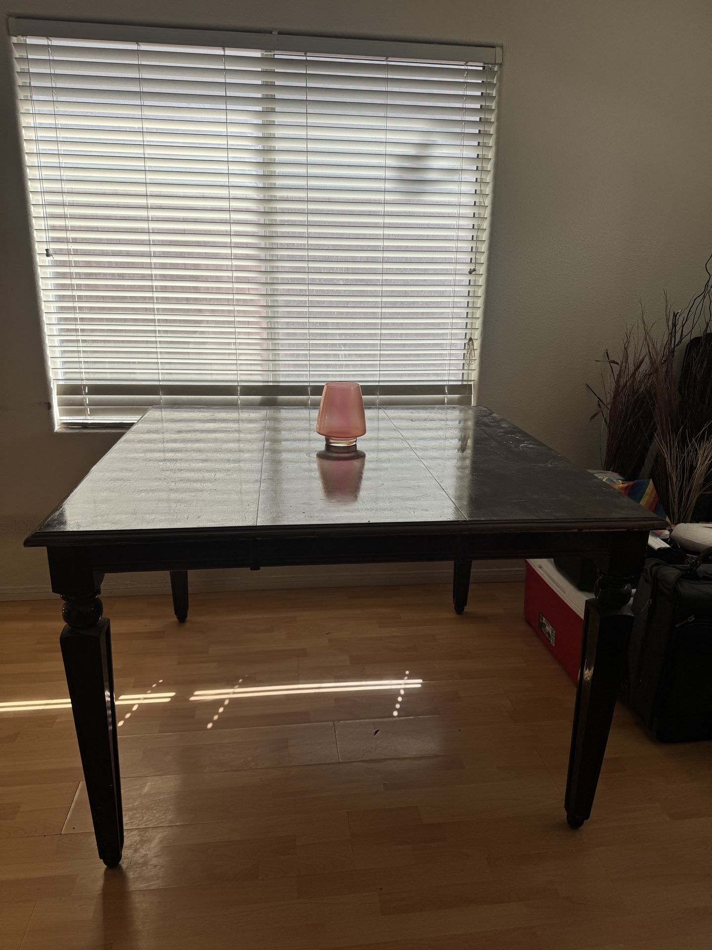 Heavy Duty, Dark Brown Wooden Dining Room Table $50