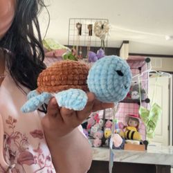 Sea Turtle Crochet Plushie Handmade 