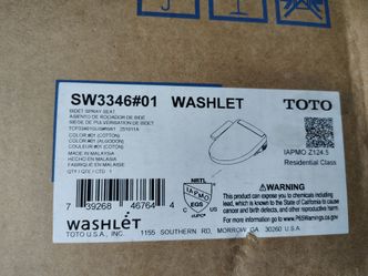 TOTO bidet elongated white heated seat washlet