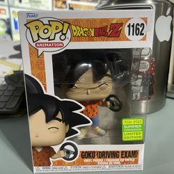 Funko Pop Animation Dragon Ball Z #1162 Goku Driving Exam 2022 Summer Convention SDCC Limited Edition