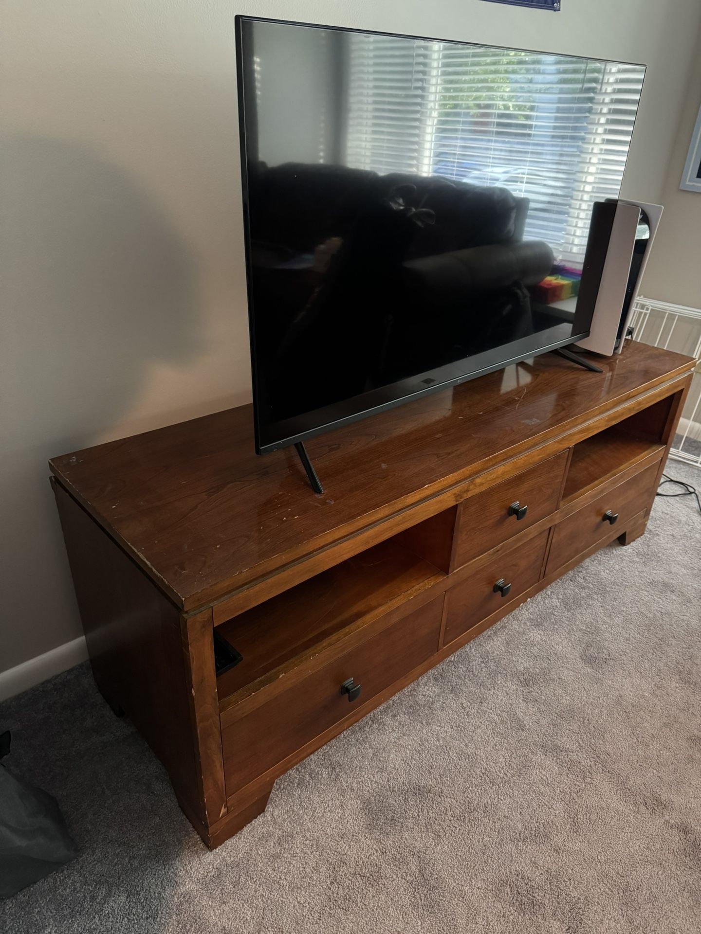 Wooden TV Stand – $50 – Must Go by 5/25