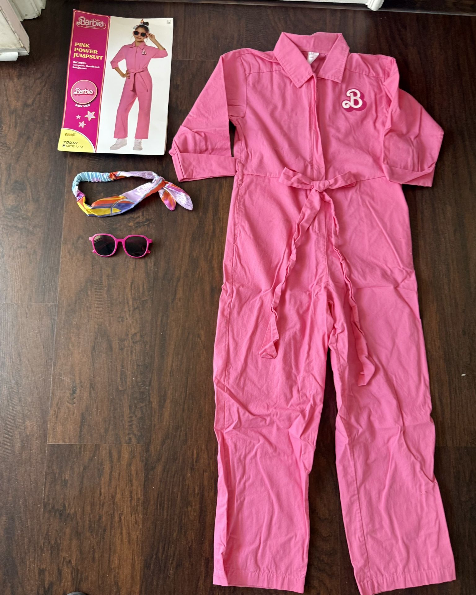 Girls Costume -PINK POWER JUMPSUIT Barbie