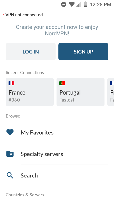 NordVPN account