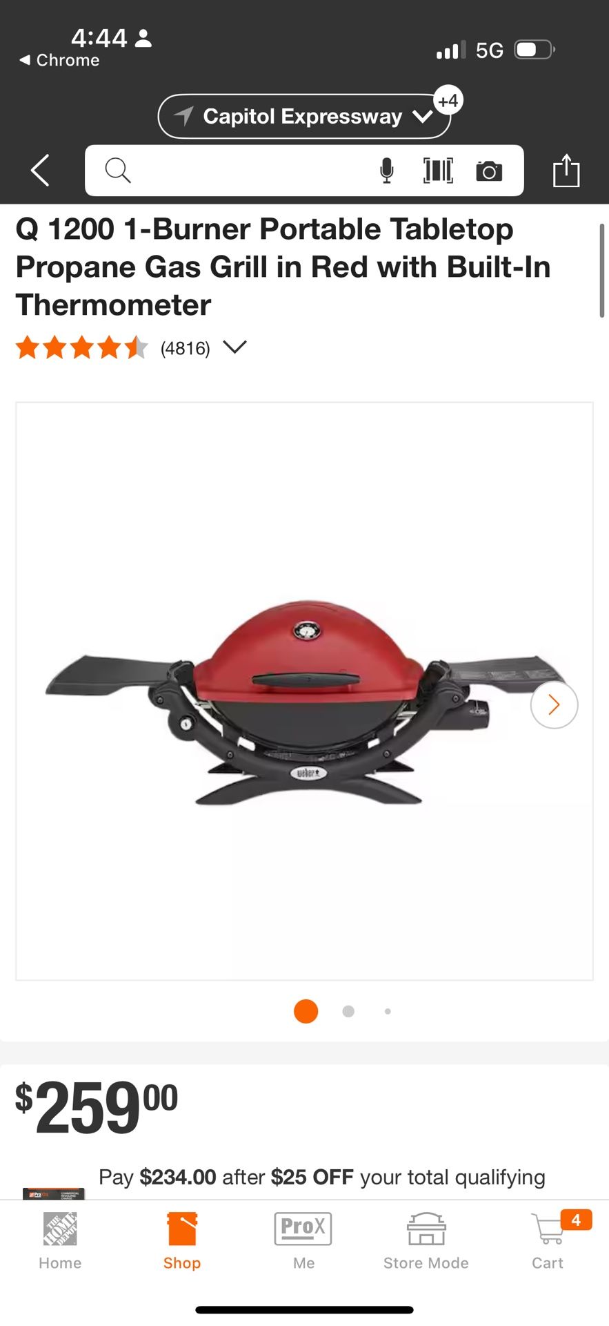 Portable Bbq Grill $75