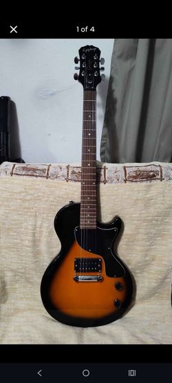 Les Paul Epiphone Junior electric guitar Sunburst - Fully Tested And Working  - With All Six Strings - Regular Guitar  Height 