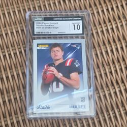 Drake Maye RC 2024 Panini Instant Studio Rookies  CGC 10