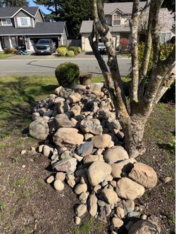 Free decorative garden River rock
