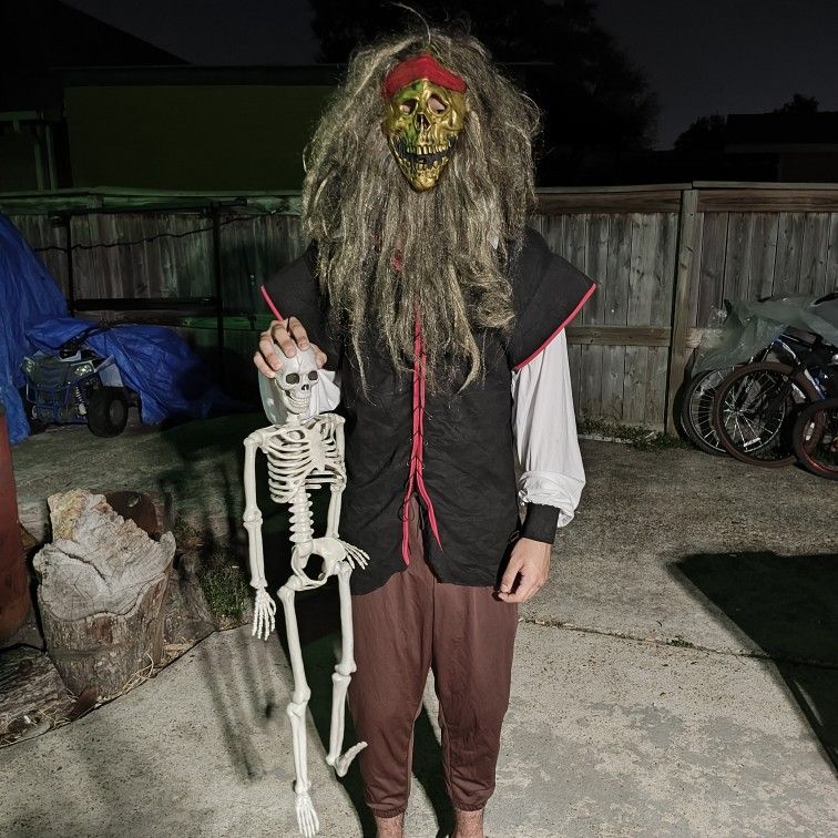 Pirate Customer With Mask Or The Wig $30