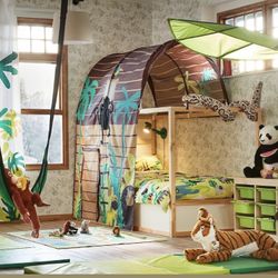 IKEA Jungle Bed Tent, Curtain, And canopy. No Bed Frame