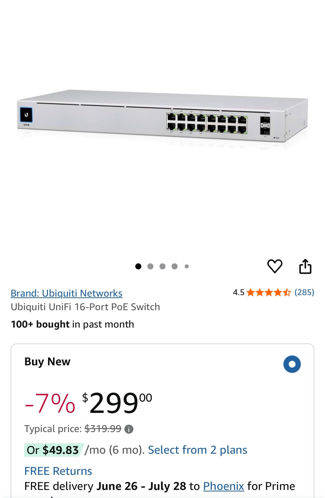 Unifi Network 16 PoE