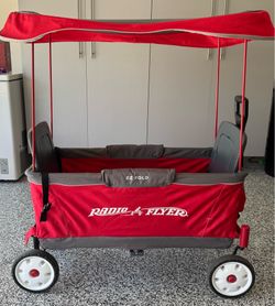 Radio Flyer wagon with canopy