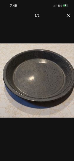 Vintage Enamelware Pie Tin