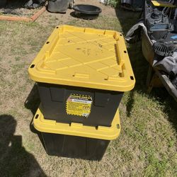 3 pieces of 27 gallon container from Costco 