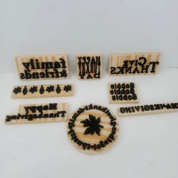New~8 Foam Stamps Thanksgiving, Fall, Leaves, Family, Friends, Turkey, Thanks