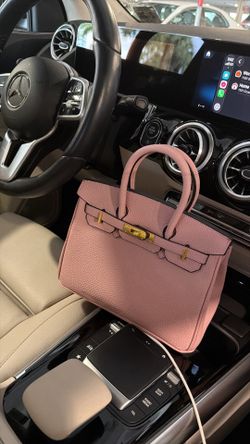 New 25cm pink Hermes bag