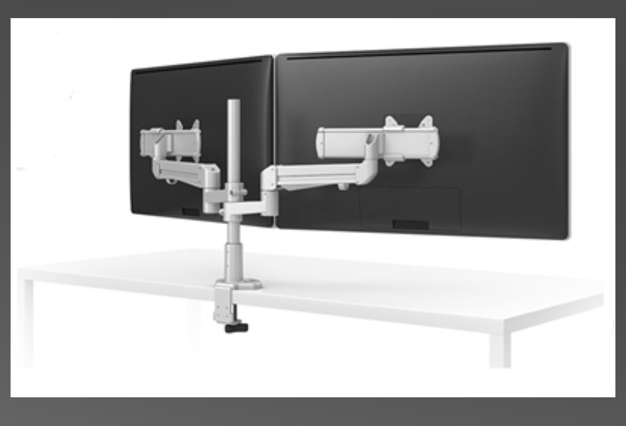Dual monitor arms