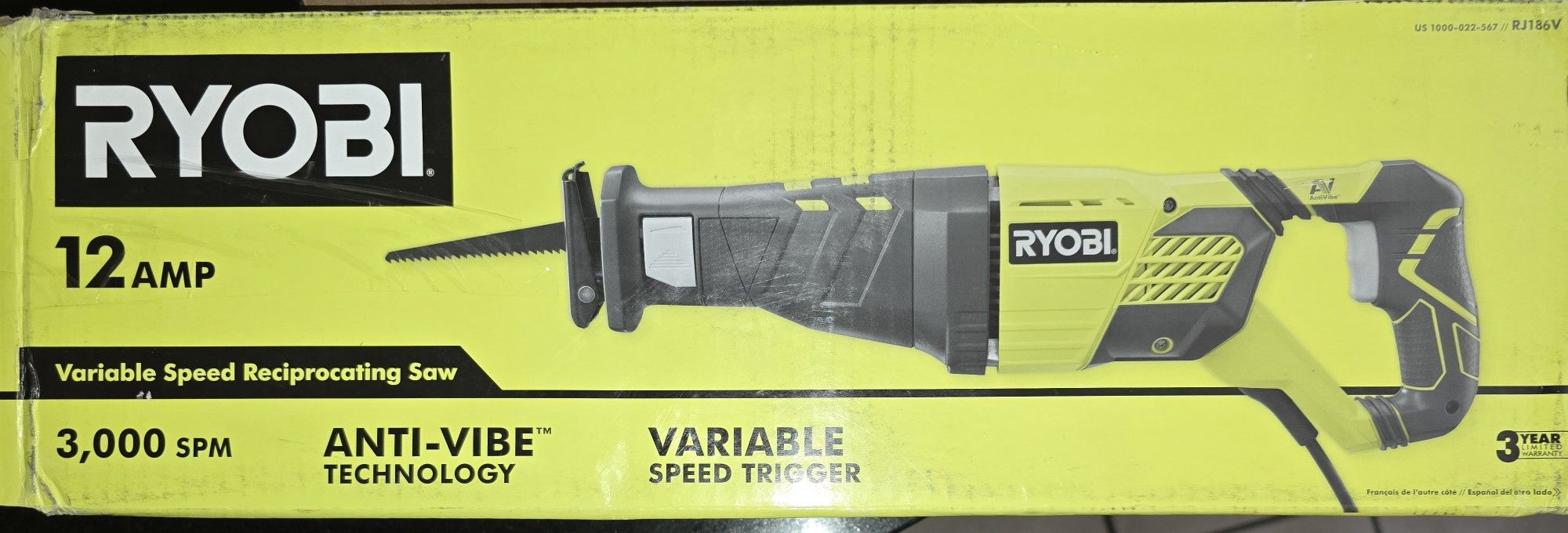 Ryobi Sawzalls Rj1861v