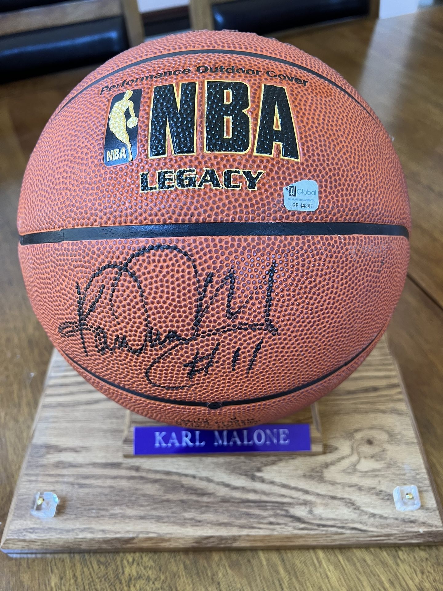Karl Malone Autographed Basketball - Main Image
