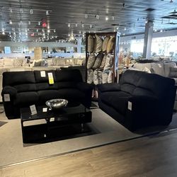 Black Couch And Loveseat