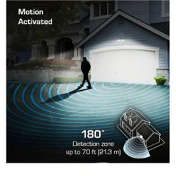 Defiant
PAR 180° White Motion Sensing Security Light Wired Outdoor 2-Head Dusk-to-Dawn Flood Light