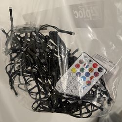 2 garlands. ~ 99.5ft 300+ LED lights, All the light bulbs are lit! With remote