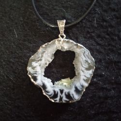 Geode Slice Pendant