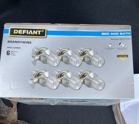 Brandywine Stainless Steel Bed/Bath Door Knob (6-Pack)