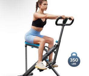 Merach 2-in-1 Squat Rowing Machine, Adjustable Resistance Glutes Leg Workout Equipmen