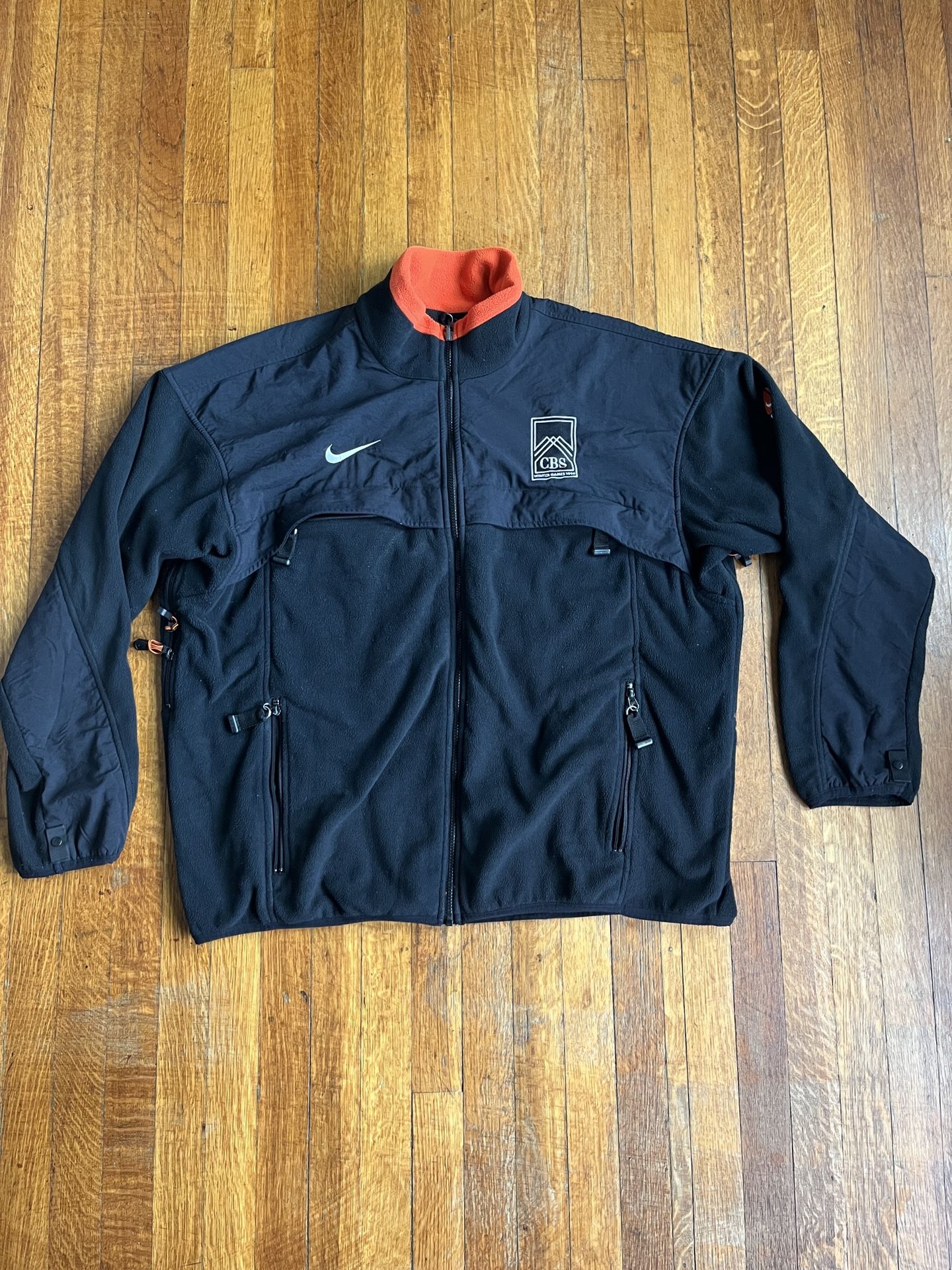 Vintage Nike ACG 1998 CBS Winter Games Fleece Zip 2XL