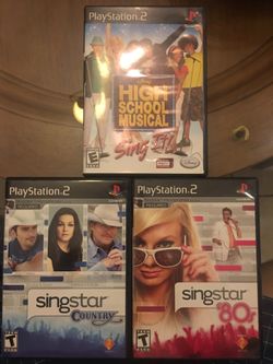 Ps2 sing star bundle