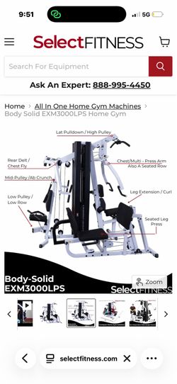 Body-Solid Full Home Gym Set + Squat Rack + Weights