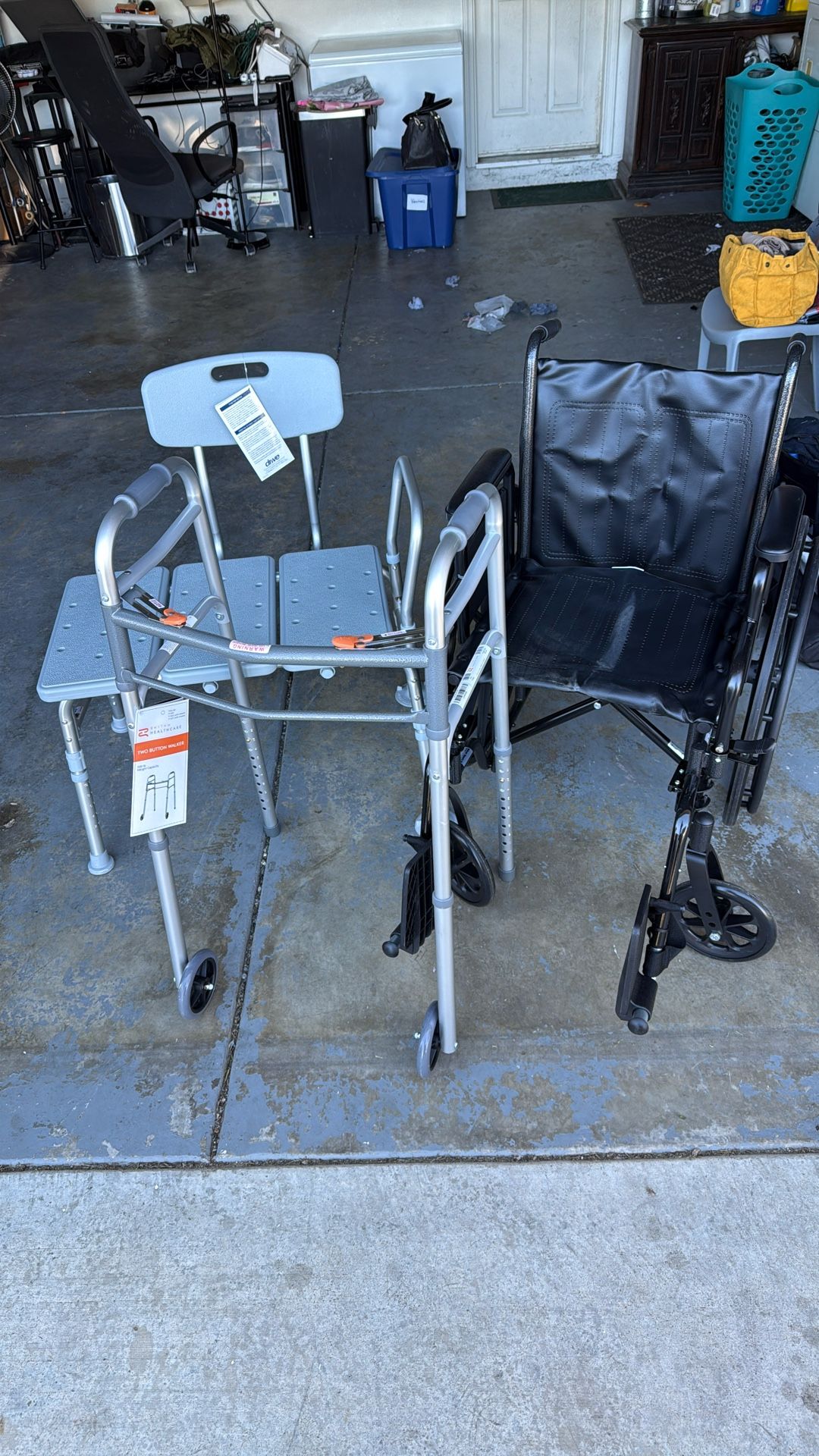 Wheelchair Bath Chair And Walker