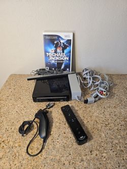 Nintendo Wii Michael Jackson game with Console and Wii Motion Plus Remote